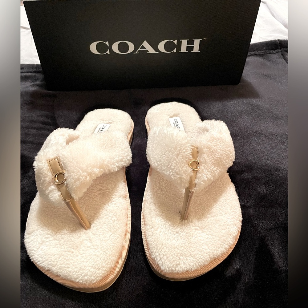Authentic Coach Hampton flip flops. Brand new in box.